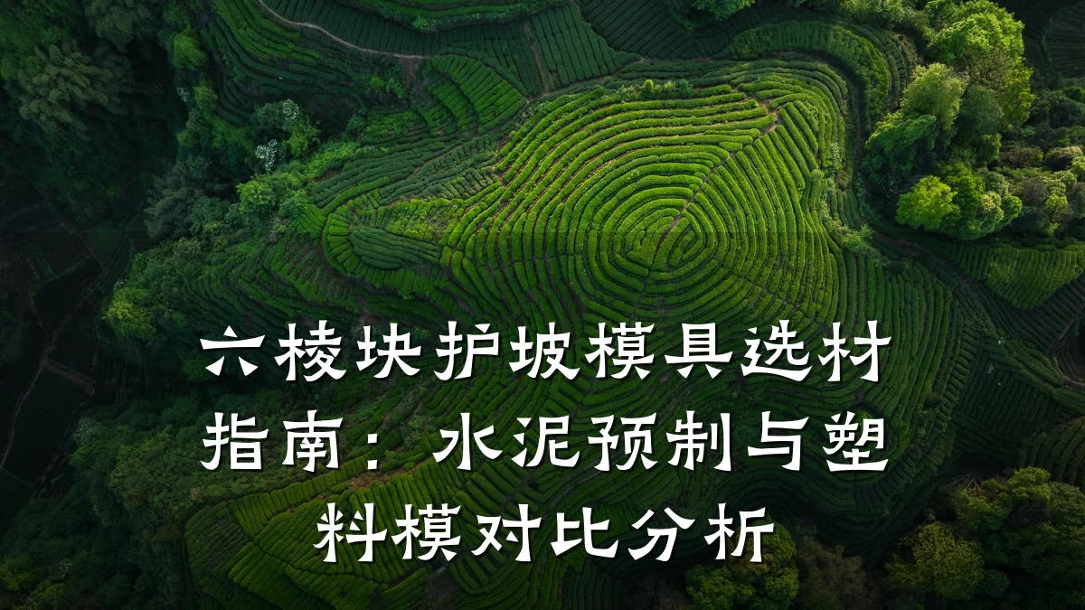 六棱块护坡模具选材指南:水泥预制与塑料模对比分析